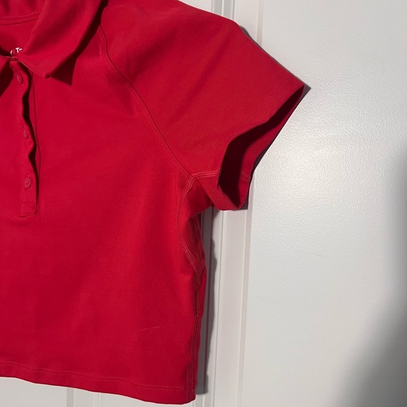 TNA TNAction Contest Pink Polo Cropped T-Shirt - Picture 8 of 11